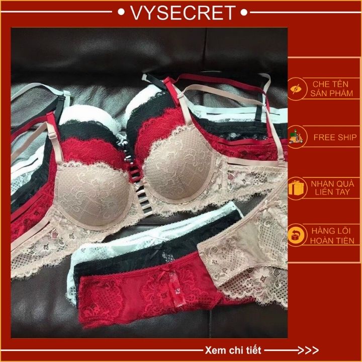 BỘ ĐỒ LÓT REN SIÊU NÂNG NGỰC ⚡hít hót  ⚡ TẠO KHE ,SEXY ,QUYẾN RŨ V123 | BigBuy360 - bigbuy360.vn