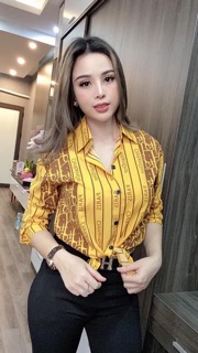 ÁO SƠ MI LỤA HOẠ TIẾT