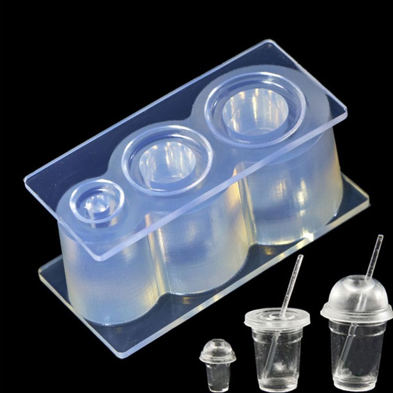 Khuôn Silicone Làm Ống Hút Hình Bình Sữa DIY Cho Trẻ Em