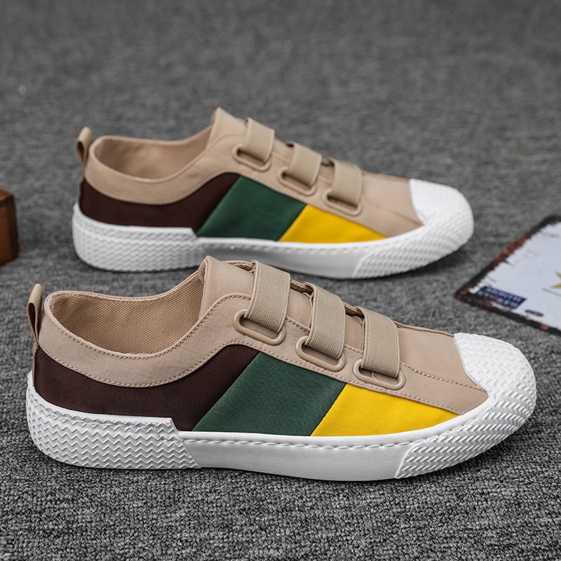 Giày lười vải canvas thiết kế mới thời trang mùa thu dành cho nam 2021