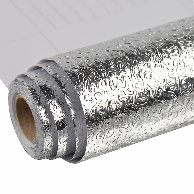 CUỘN GIẤY BẠC DÁN BẾP TRÁNG NHÔM GIỮ GÌN SẠCH SẼ MÀU VÀNG, BẠC