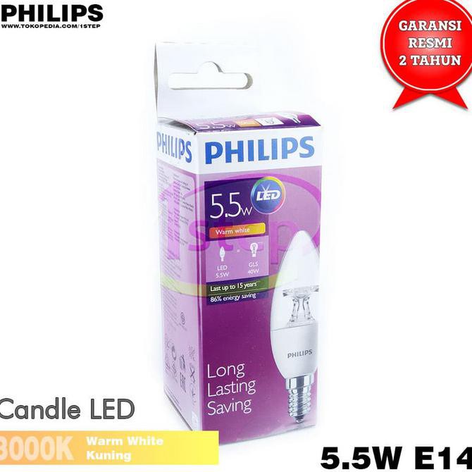 Bóng Đèn Led Philips 5.5w 5.5 Watt E14 Chất Lượng Cao
