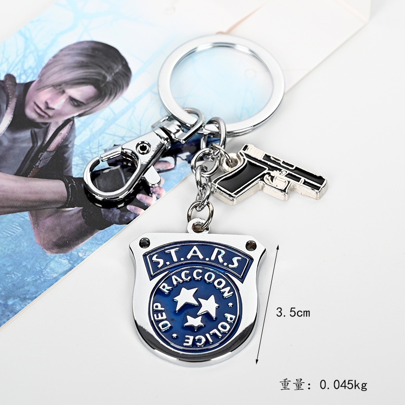 Mặt Vòng cổ hợp kim hình thẻ bài trong game Resident Evil 6