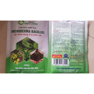 Chế phẩm men vi sinh nấm đối kháng trichoderma bacillus Đức Bình 200gr