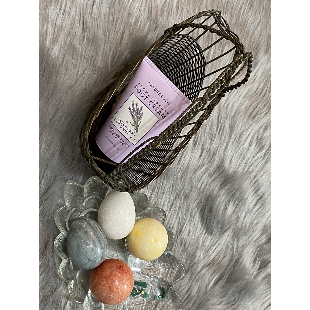 [HÀNG MỸ] THIÊN NHIÊN TÌNH YÊU | Kem Dưỡng Da Chân - Hoa Oải Hương + Dầu Dừa, (4oz-113g)