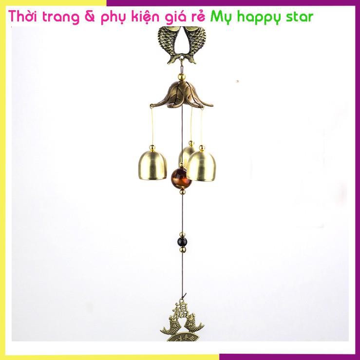 Chuông gió đính cá chép nhảy Thịnh vượng CG16
