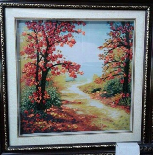 Tranh thêu ruy băng 