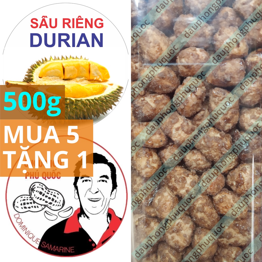 Đậu phộng vị sầu riêng CHOUCHOU PHÚ QUỐC ÔNG TÂY - hũ 500g