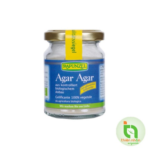 Date T6.2023 - Bột Agar Làm Thạch Rau Câu Hữu Cơ Rapunzel (60g)