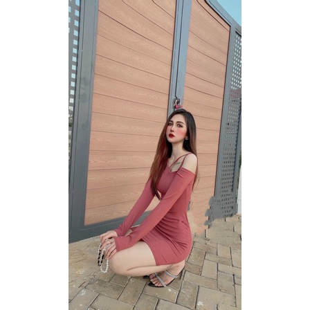 Váy body nữ dây đan ôm body tôn dáng siêu xinh