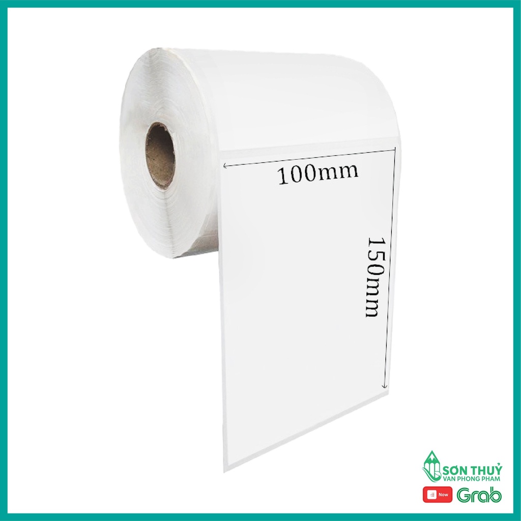 Giấy In Nhiệt Decal A6 / 100x150mm - Tệp 500 Tem, In Bill Shopee, TMĐT, Cuộn A6, A7, Có Sẵn Lớp Keo Tự Dính