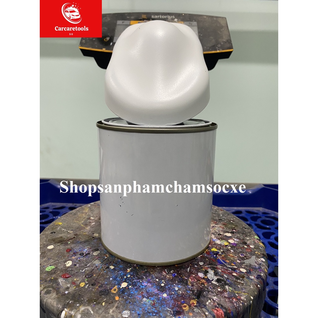 Trắng mờ nhựa nhám lon 500g