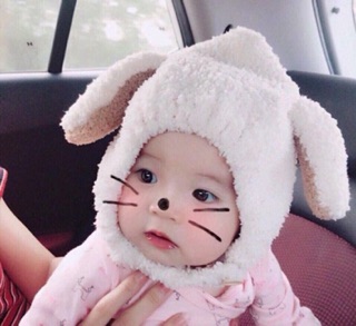 Mũ len cừu cho bé