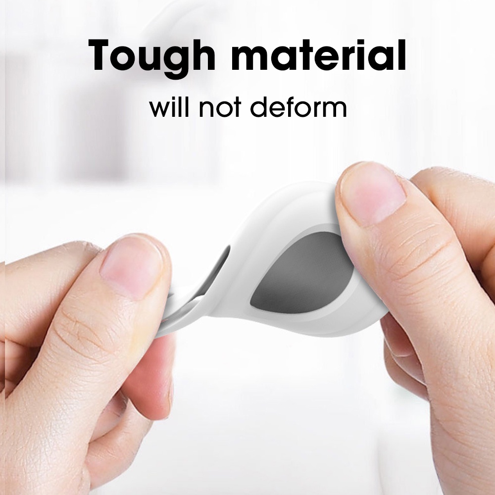 1 Vỏ Silicon Mềm Bảo Vệ Toàn Diện Chống Trầy Xước Chống Mất Cho Air Tag Kèm Móc / Túi Đựng