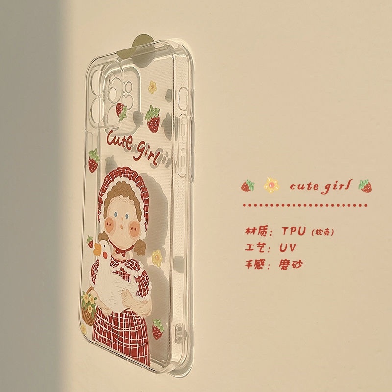 (SIÊU RẺ) Ốp lưng Iphone Trong cute girl méo 6/6plus/6s/6splus/7/7plus/8/8plus/x/xr/xs/11/12/13/pro/max/plus/promax