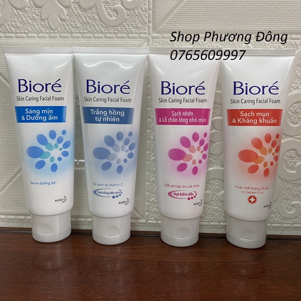 Sữa Rửa Mặt Nữ BIORE Skin Caring Facial Foam 100g