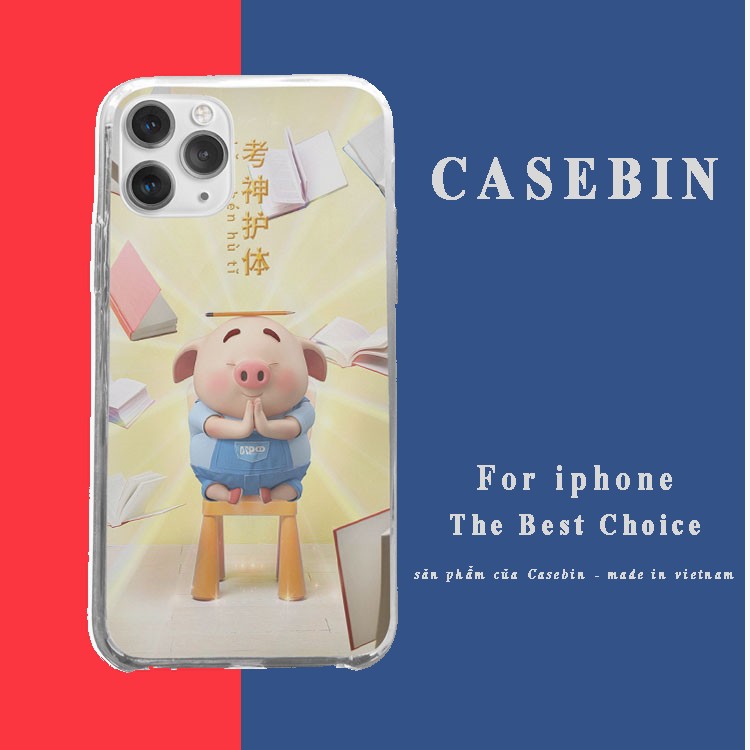 Ốp lưng ip đại sư heo Iphone 7/7Plus/8/8Plus/X/Xs/Xs Max/11/11 Promax/12/12 Promax PIG20210143