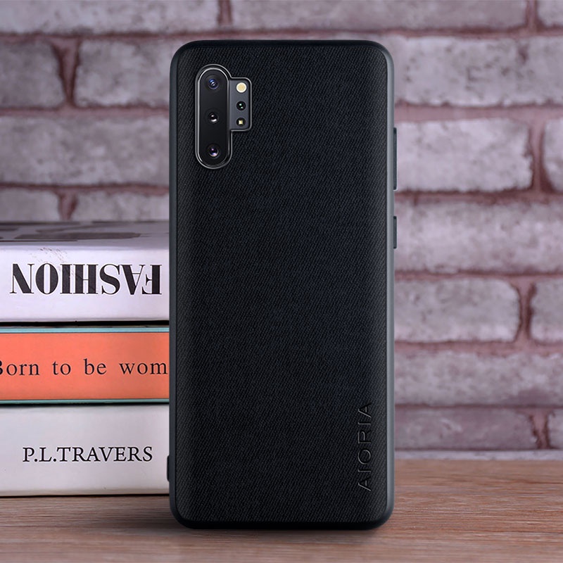 Ốp Điện Thoại Da Viền TPU Dẻo Sang Trọng Thời Trang Cho Samsung Galaxy Note 10 Plus Note10 Lite