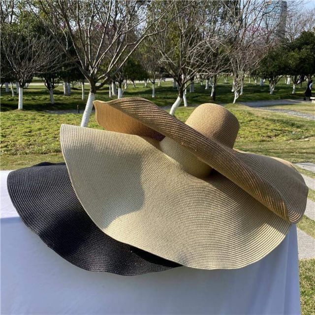 Nón Cói Vành Siêu To Mũ Cói Vành Rộng Độc Lạ, Nón Đi Biển, Summer Extra Beachy Straw Hat 11 màu