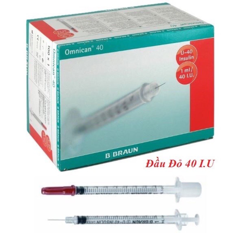 Bơm Kim Tiêm Tiểu Đường 1ml Insulin B.Braun