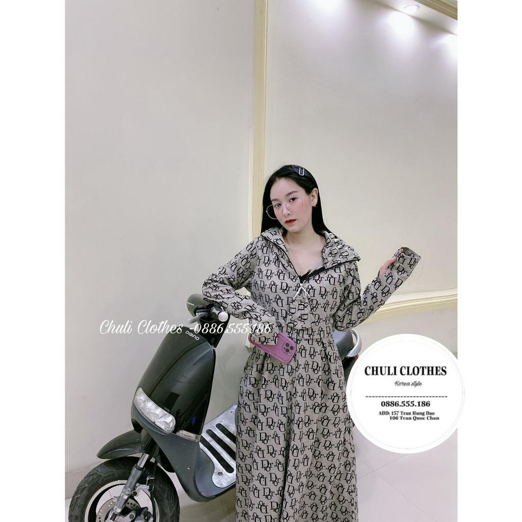 Size L - Áo chống nắng nữ toàn thân dáng Croptop dày 2 lớp dáng xòe không xẻ sau che kín , áo chống nắng mỹ nhi . Chuli