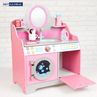 (Tặng kèm tạp dề) Bộ đồ chơi gỗ cao cấp rèn luyện thói quen tốt cho bé MSN17071