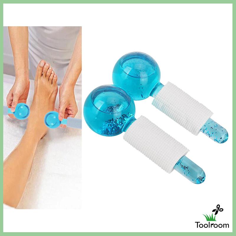 Quả Cầu Pha Lê Làm Mát Chăm Sóc Da Mặt Cổ Màu Hồng