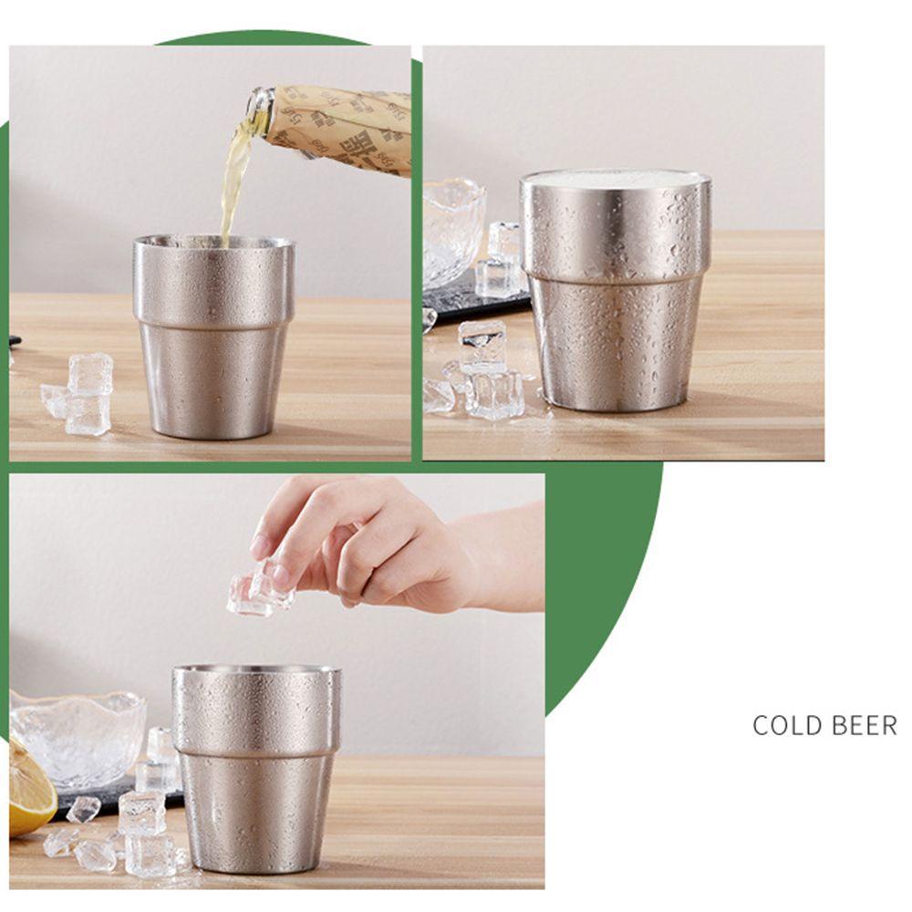 PISTA Cốc Uống Cà Phê Bia Lạnh Hai Lớp Treo Tường Nhỏ Gọn Dành Cho Nhà Bếp Quán Bar