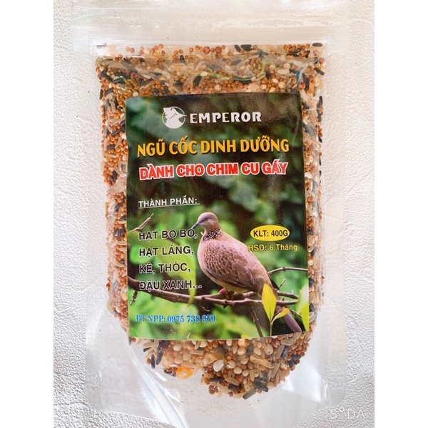 ngũ cốc dinh dưỡng Emperor dành cho chim cu gáy 400g