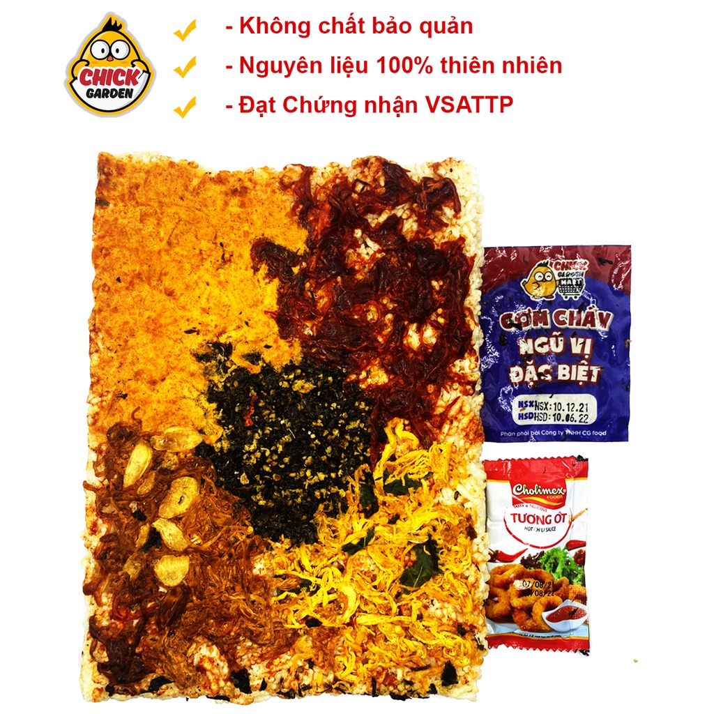 [Giảm Tất Cả] Cơm Cháy Ngũ Vị Đặc Biệt - Mix Vị Đặc Biệt Chickgarden