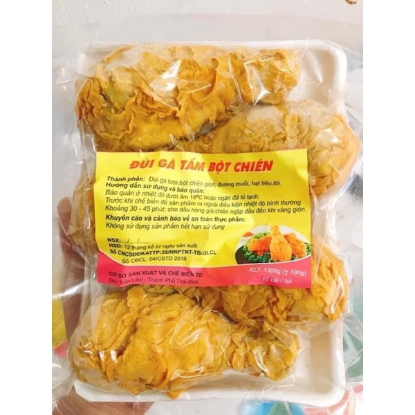 ĐÙI GÀ KFC TẨM BỘT SẴN TÚI 10 CHIẾC