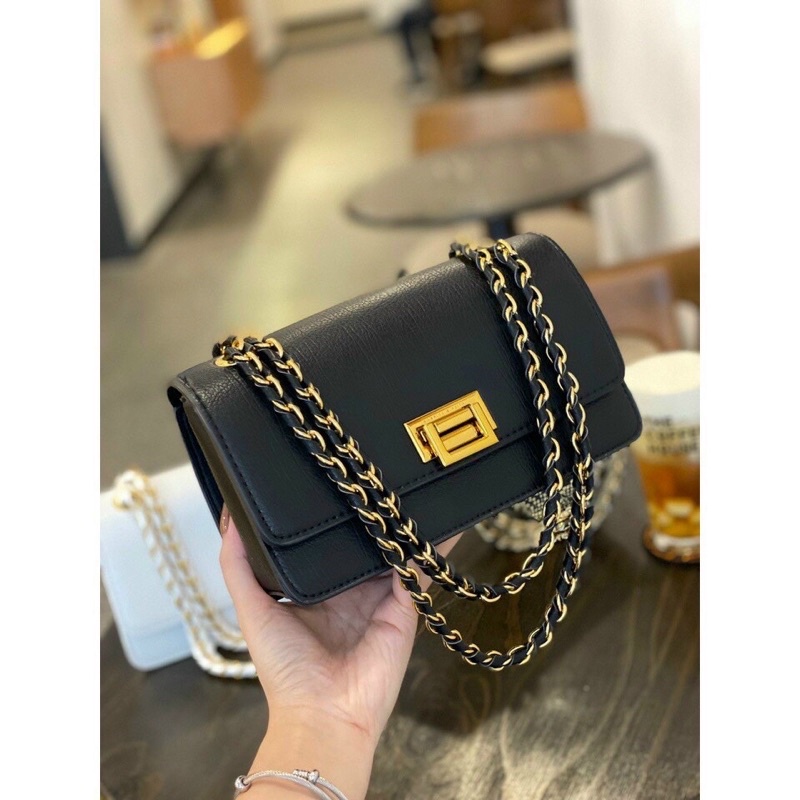 Túi Xách Nữ Đeo Chéo Đeo Vai C.N.K Khoá Gập Mới