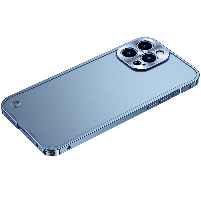 Ốp Điện Thoại Viền Nhôm Sang Trọng Bảo Vệ Ống Kính Máy Ảnh Cho Iphone 13 Pro Max