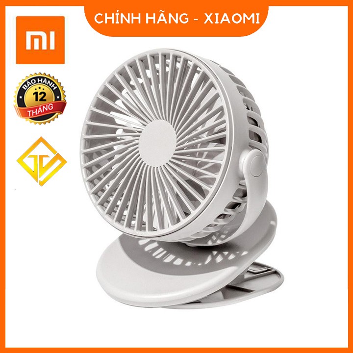 Quạt tích điện, kẹp bàn xiaomi SOLOVE F3 xoay 360 độ - Chính hãng xiaomi