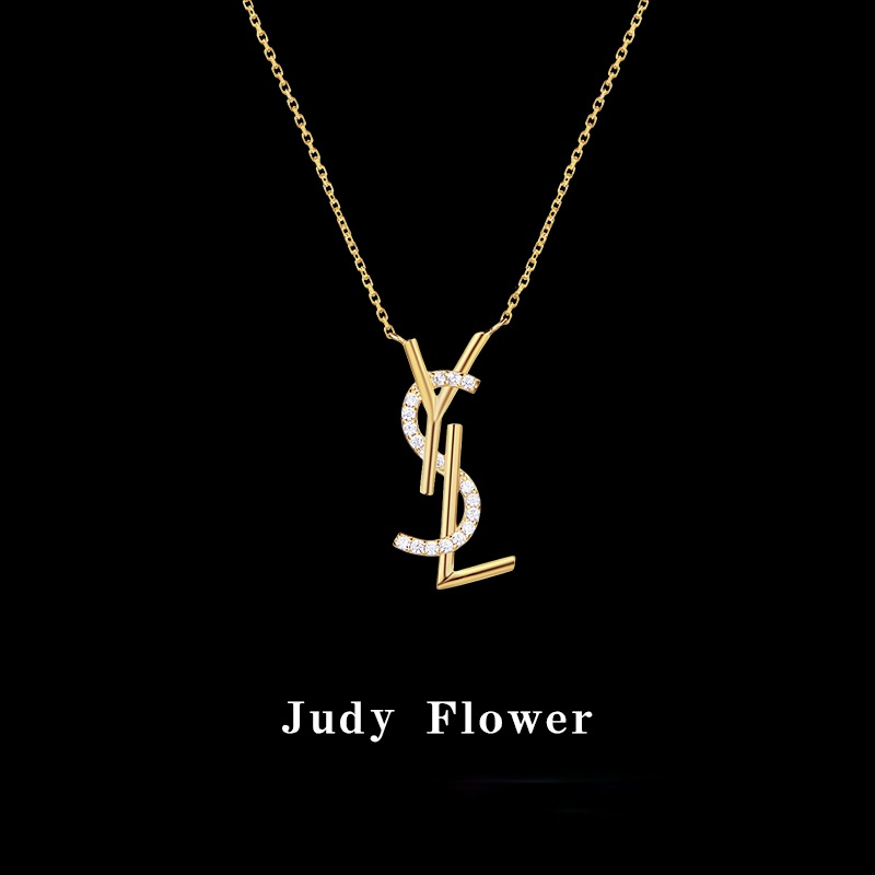 Dây chuyền mặt YSL bằng bạc 925S mùa hè thời trang dành cho nữ
