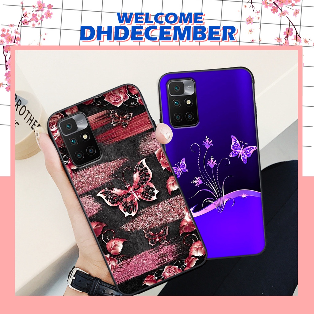 Ốp lưng Xiaomi REDMI 10 in hình hoa tinh tế , mới mẻ DH DECEMBER