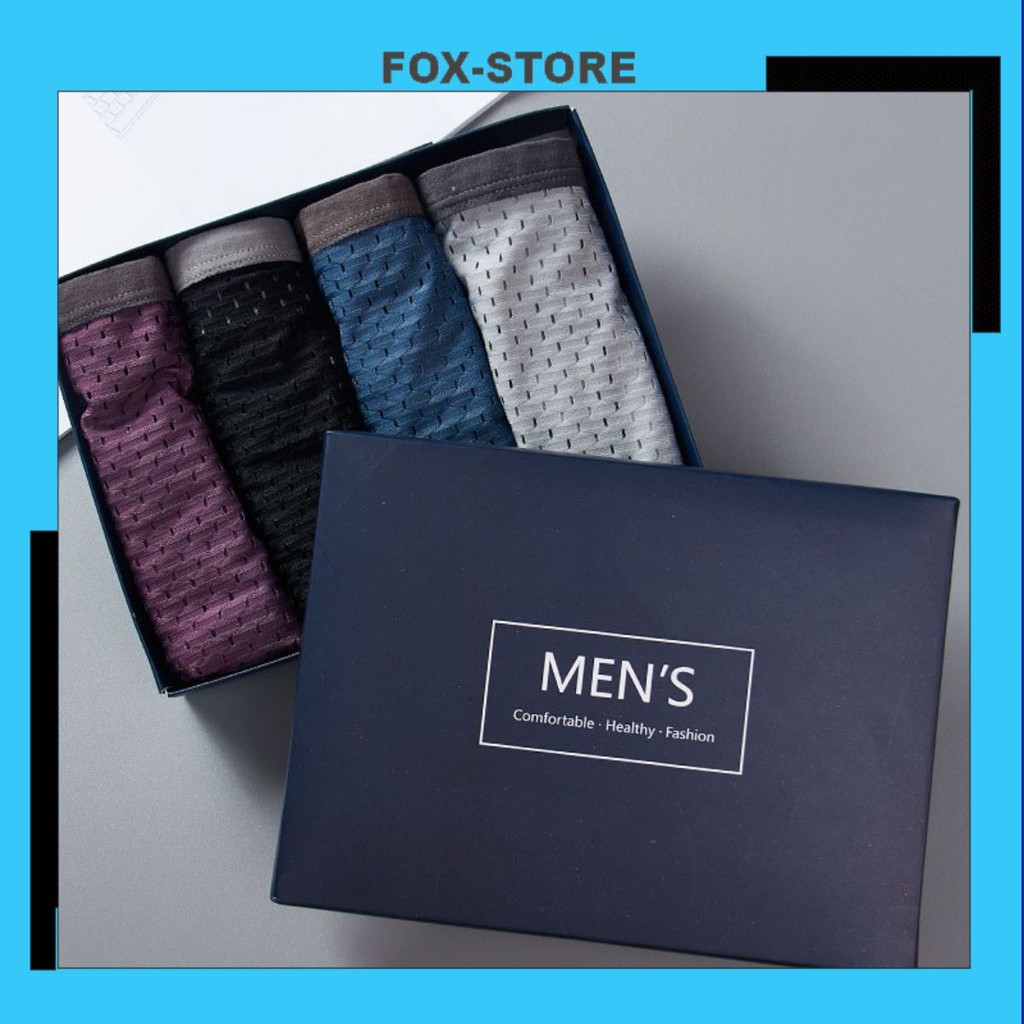 Quần lót boxer nam ️⚡FREESHIP⚡ Quần sịp nam thông hơi xuất Nhật M01 [Quan lot nam ]
