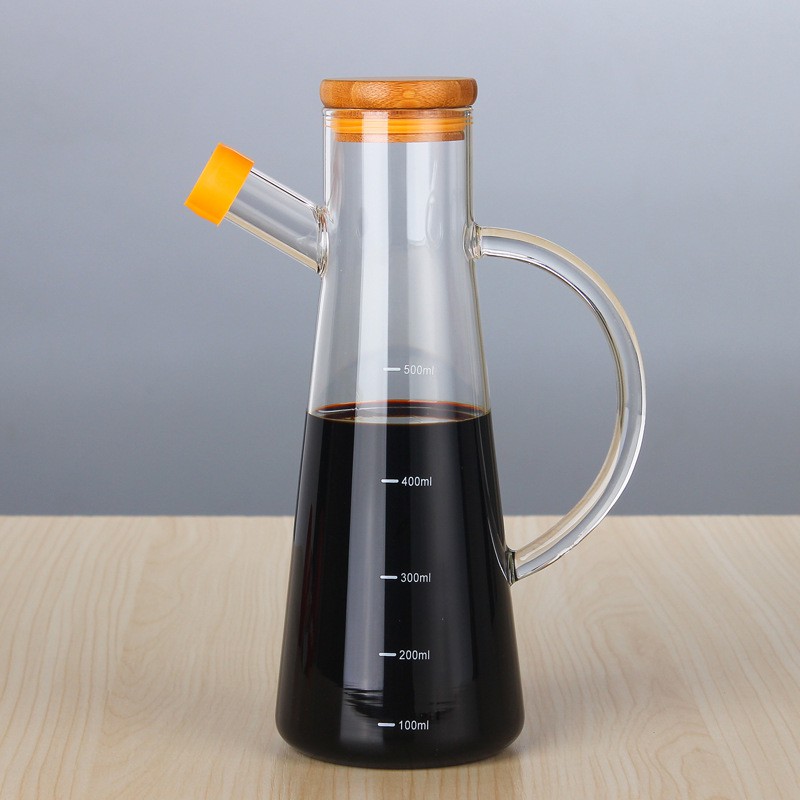 GETNOIVAS Bình Thủy Tinh Đựng Dầu Ô Liu 500Ml
