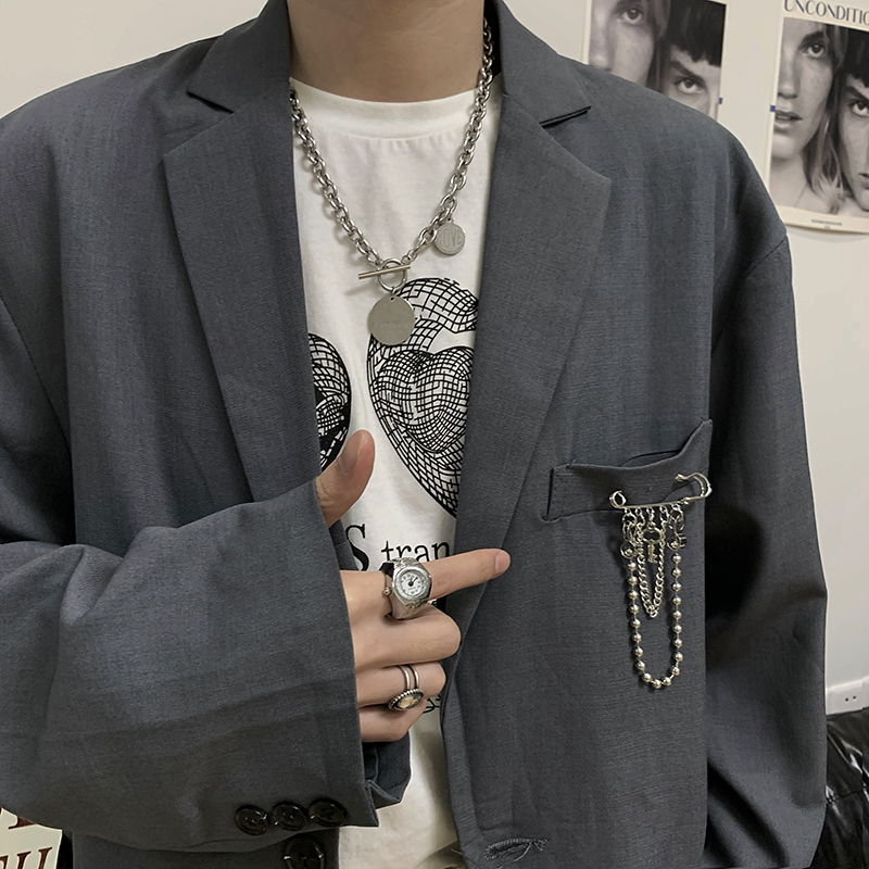 Ghim Cài Áo Kim Loại 22523 Thiết Kế Đơn Giản Thời Trang Dành Cho Nam Và Nữ