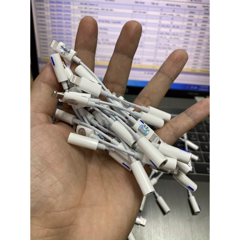 Jack chuyển 3.5 ra chân Lightning zin bóc máy IP 7-7 Plus- 8- 8 Plus-X