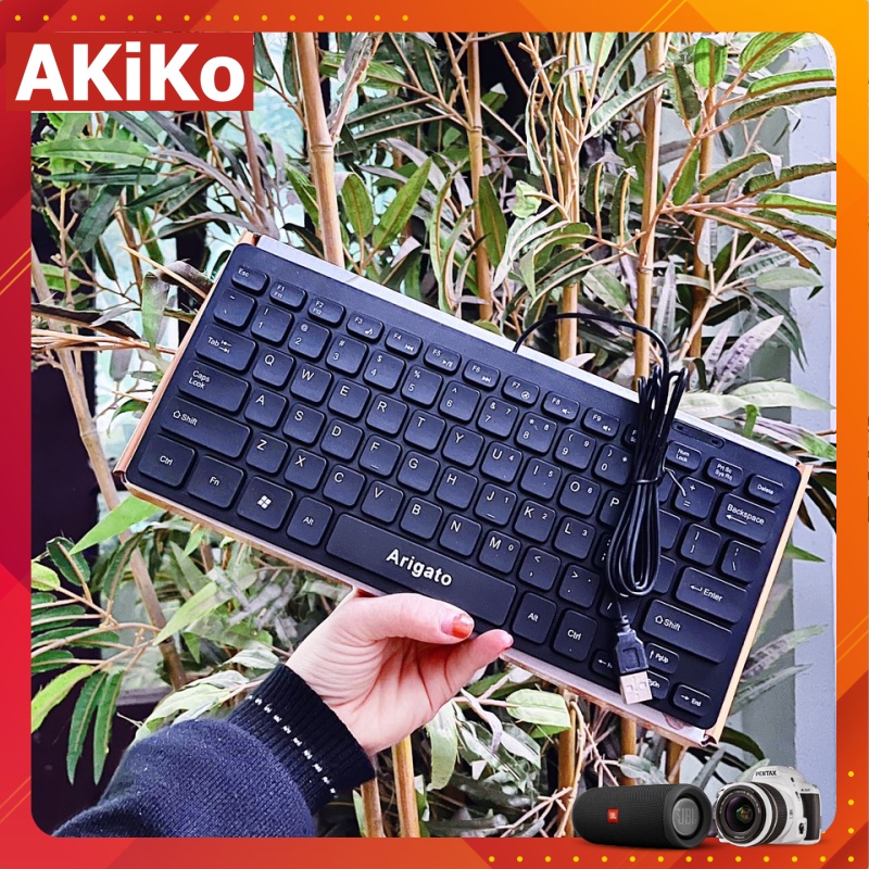 Bàn phím Mini có LED dành cho PC laptop văn phòng giá rẻ cực cute AKIKO AK64