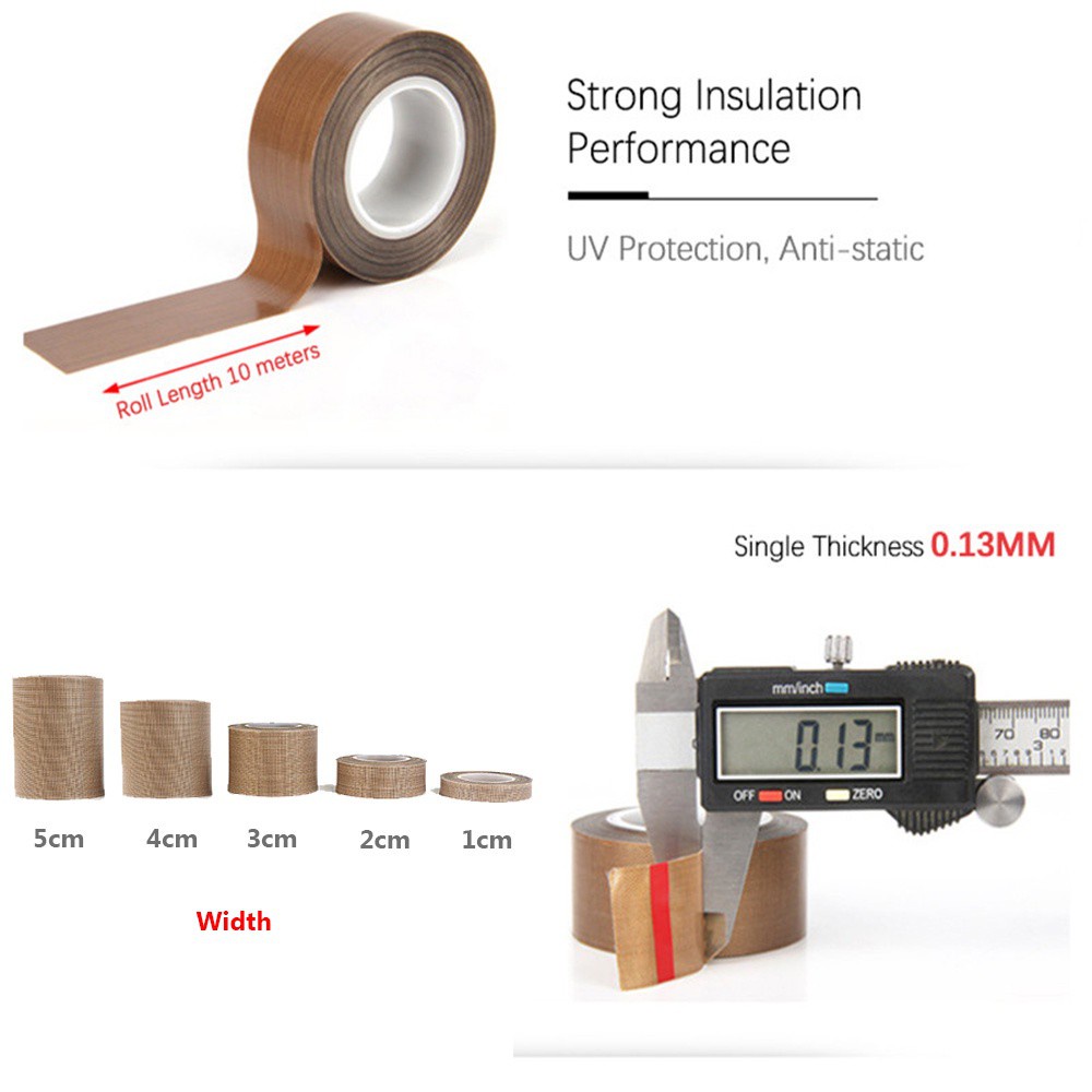 Cuộn Băng Keo Teflon 10m Chịu Nhiệt Độ Cao Tiện Dụng