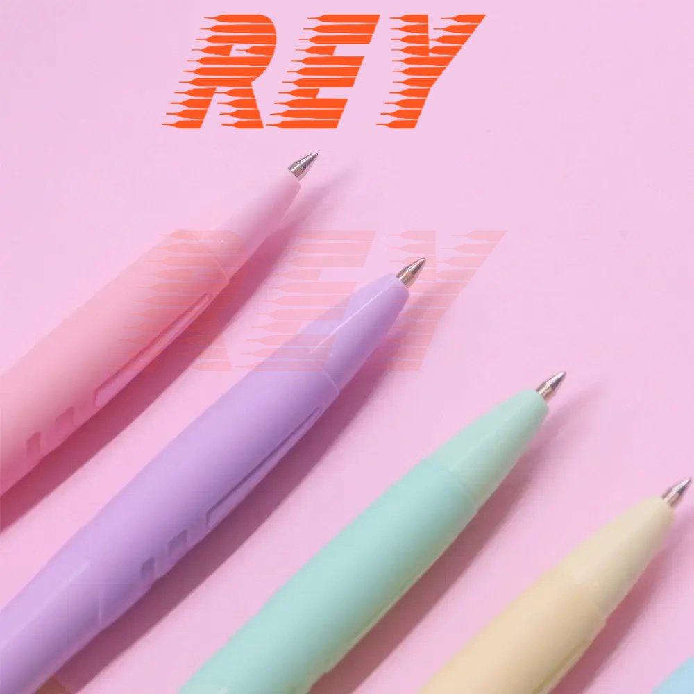 SET 5 cây bút gel mực xanh 0.6mm Pazto vỏ nhiều màu pastel xinh xắn Thiên Long Fo-GelB039