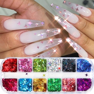 [Hàng mới về] Hộp 12 ngăn cườm 3D đính trang trí làm đẹp móng tay