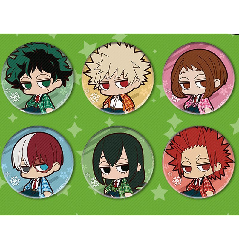 Huy hiệu cài áo in hình HỌC VIỆN ANH HÙNG phụ kiện anime chibi xinh xắn m01
