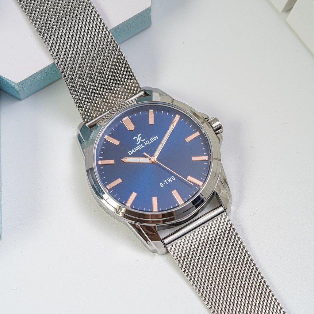 Đồng hồ Nam Nữ Daniel Klein DTWO Blue Mesh DK.1.1262