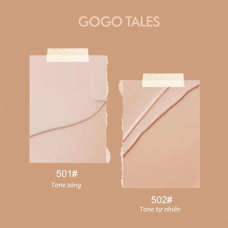 [ New 2022 ] Kem nền che khuyết điểm dạng lỏng GoGo Tales Cheer Time GT305 lâu trôi hàng chính hãng