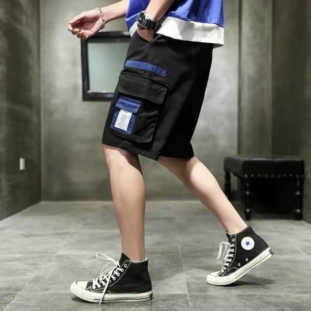 Quần SHORT Kaki Túi Hộp IN CHỮ Cao Cấp Nam Nữ Trẻ Trung Năng Động Cá Tính Unisex AQSTORE