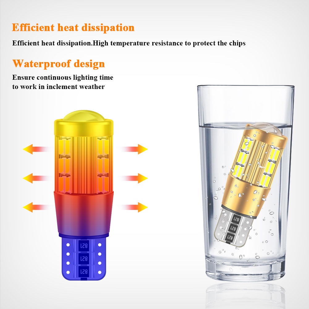 1x W5W T10 LED Canbus 12V 6000K 3014 30 SMD Xe ô tô 5W5 Bóng đèn LED Khe hở Nêm Ánh sáng bên Siêu sáng cho Đèn LED ô tô