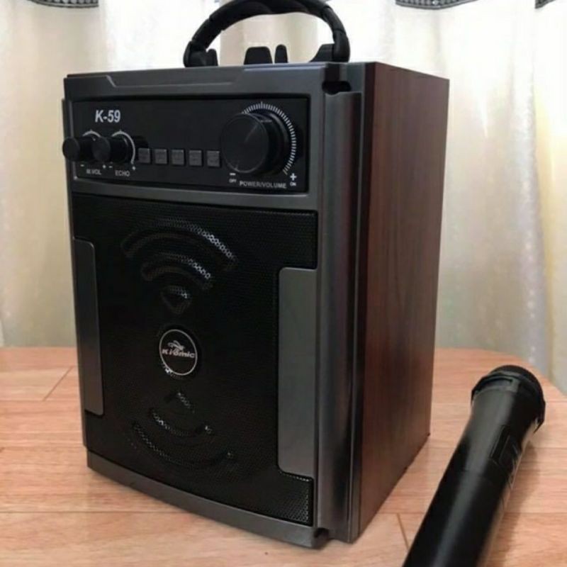 LOA KARAOKE KIOMIC K58 MỚI KÈM 1 MIC KO DÂY